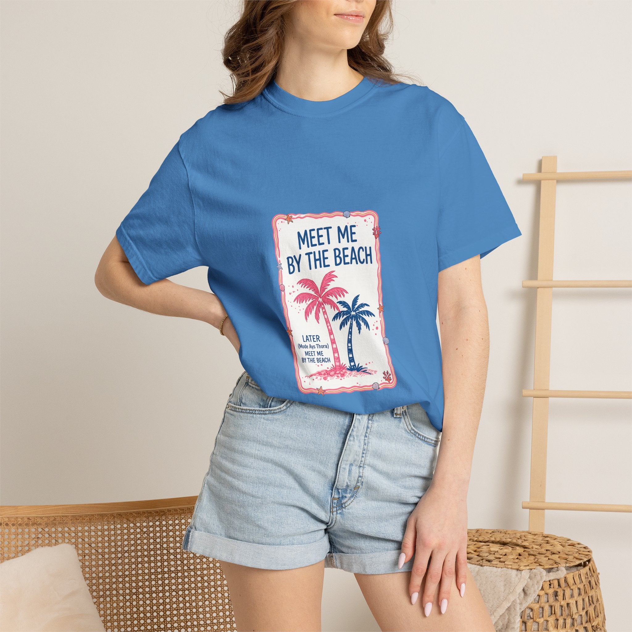 Meet Me By The Beach T-Shirt — Vintage Palm Beach Tee