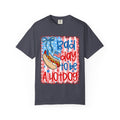Hot Dog T-Shirt — "Bad Day to Be a Hotdog" Patriotic BBQ Tee