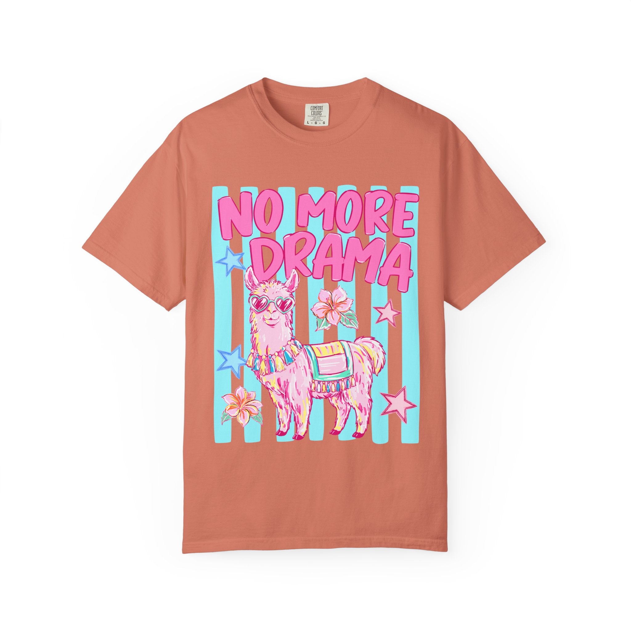 No More Drama Llama T-Shirt — Cute Pastel Graphic Tee