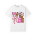 Mama Graphic T-Shirt — Pink Bow & Coffee Cute Mom Tee