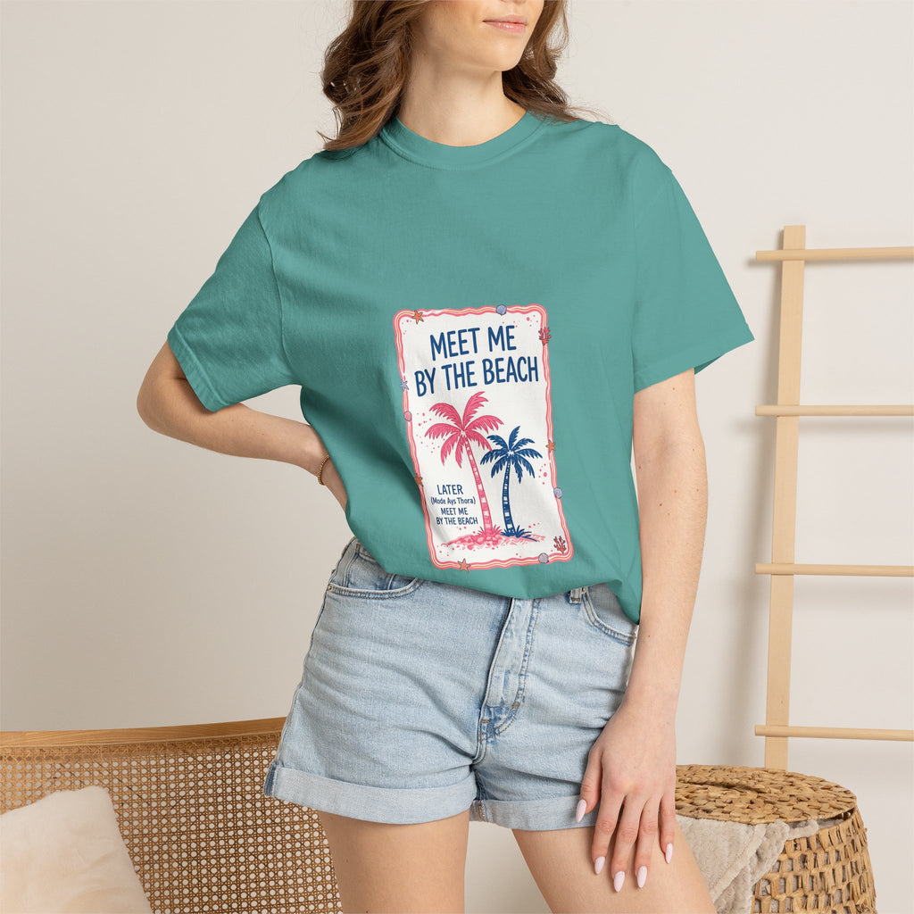 Meet Me By The Beach T-Shirt — Vintage Palm Beach Tee