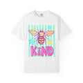 Kind Bee T-Shirt — Bright Pastel Graphic Tee with 'KIND' Text