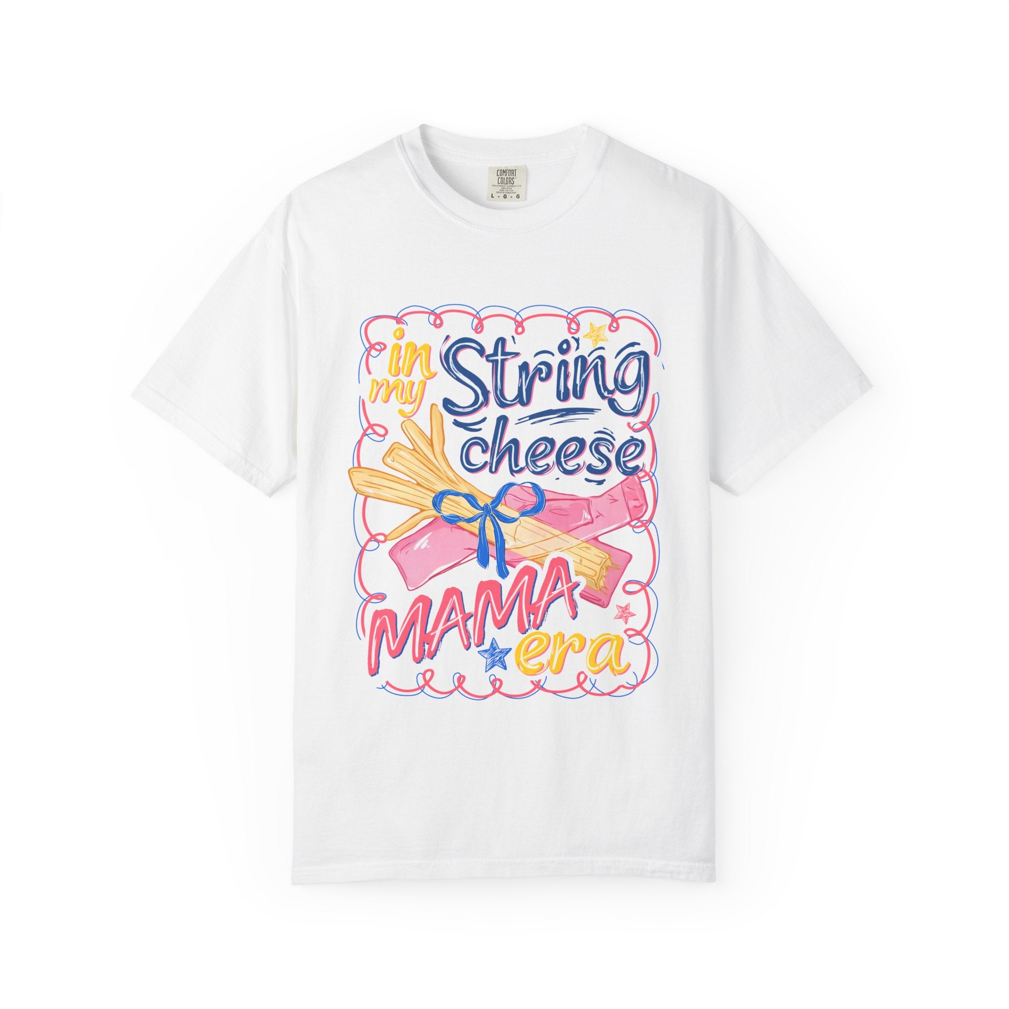 String Cheese Mama Era T‑Shirt — Cute Retro Mom Graphic Tee