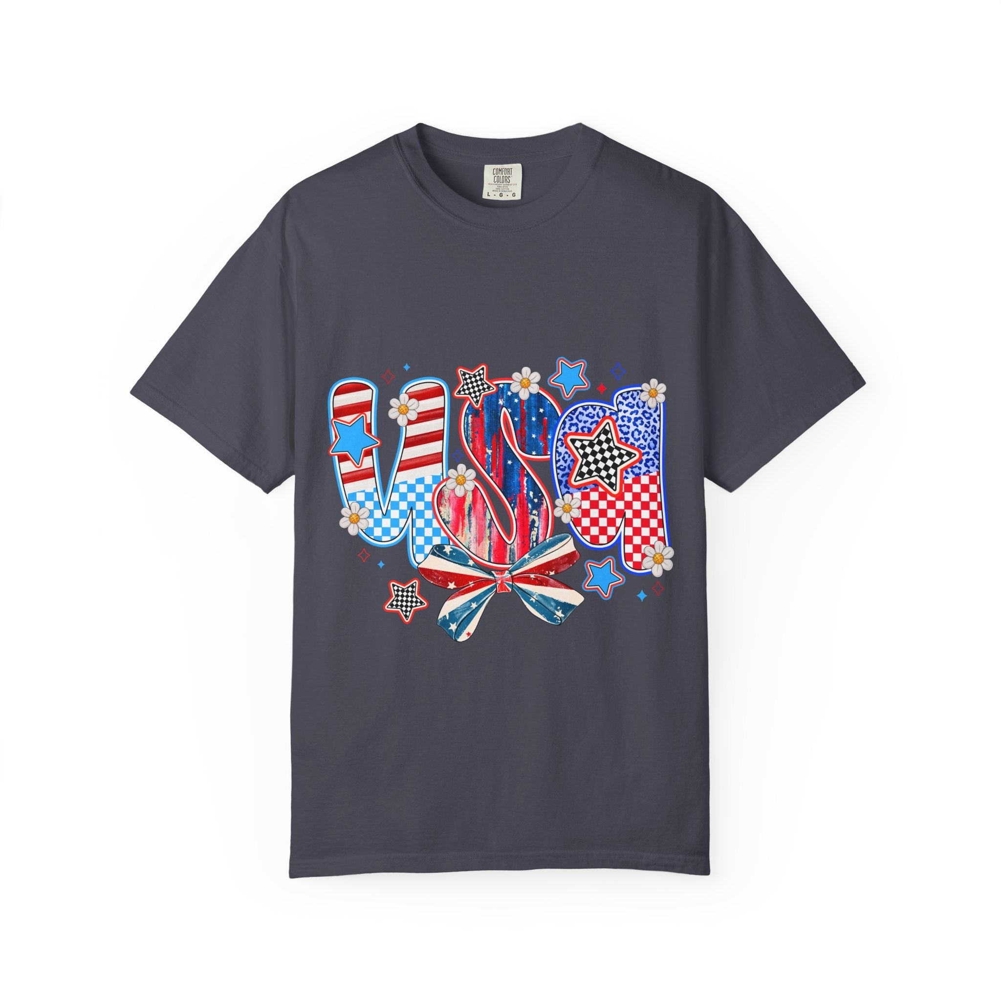 Patriotic Flip Flop T-Shirt — American Flag Summer Graphic