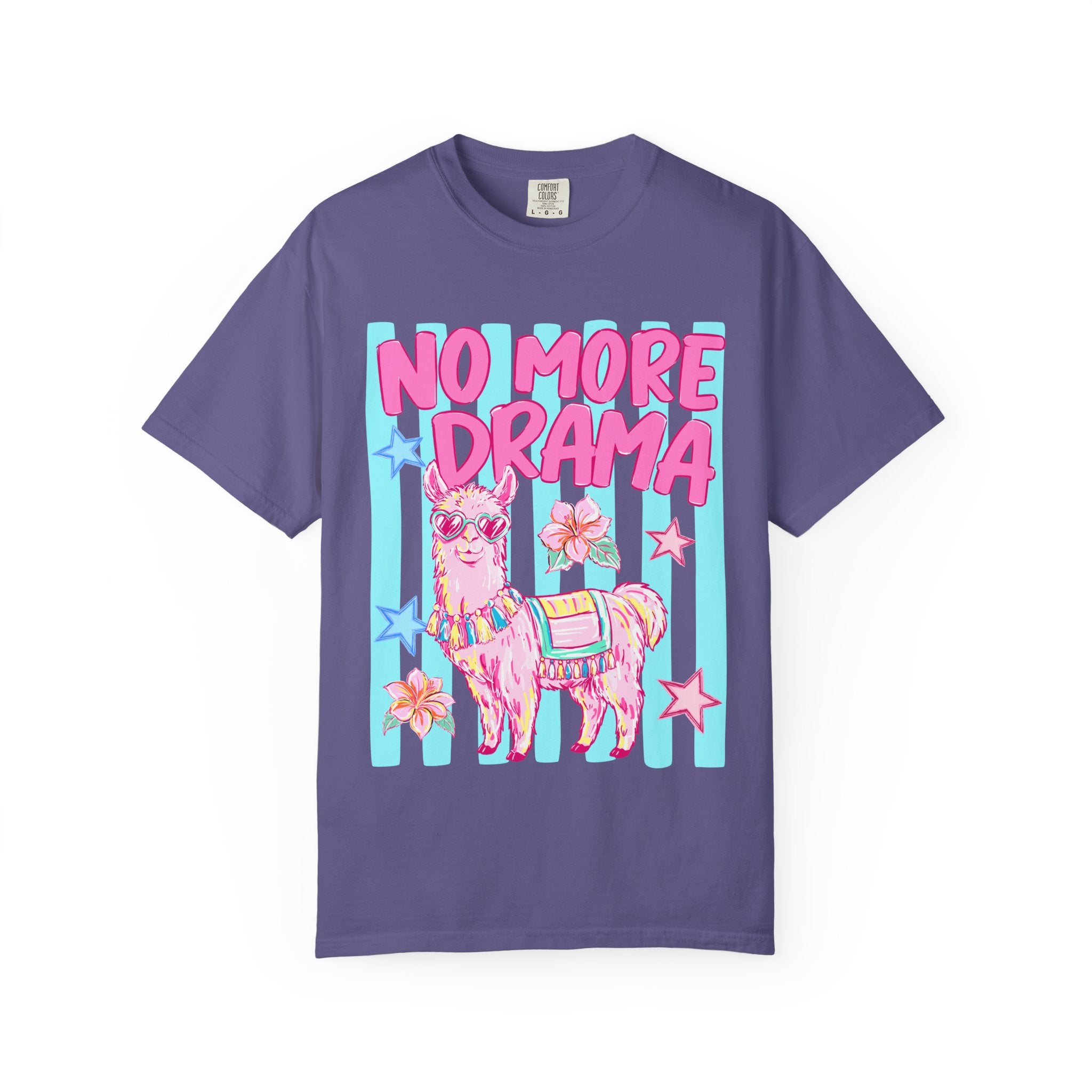 No More Drama Llama T-Shirt — Cute Pastel Graphic Tee