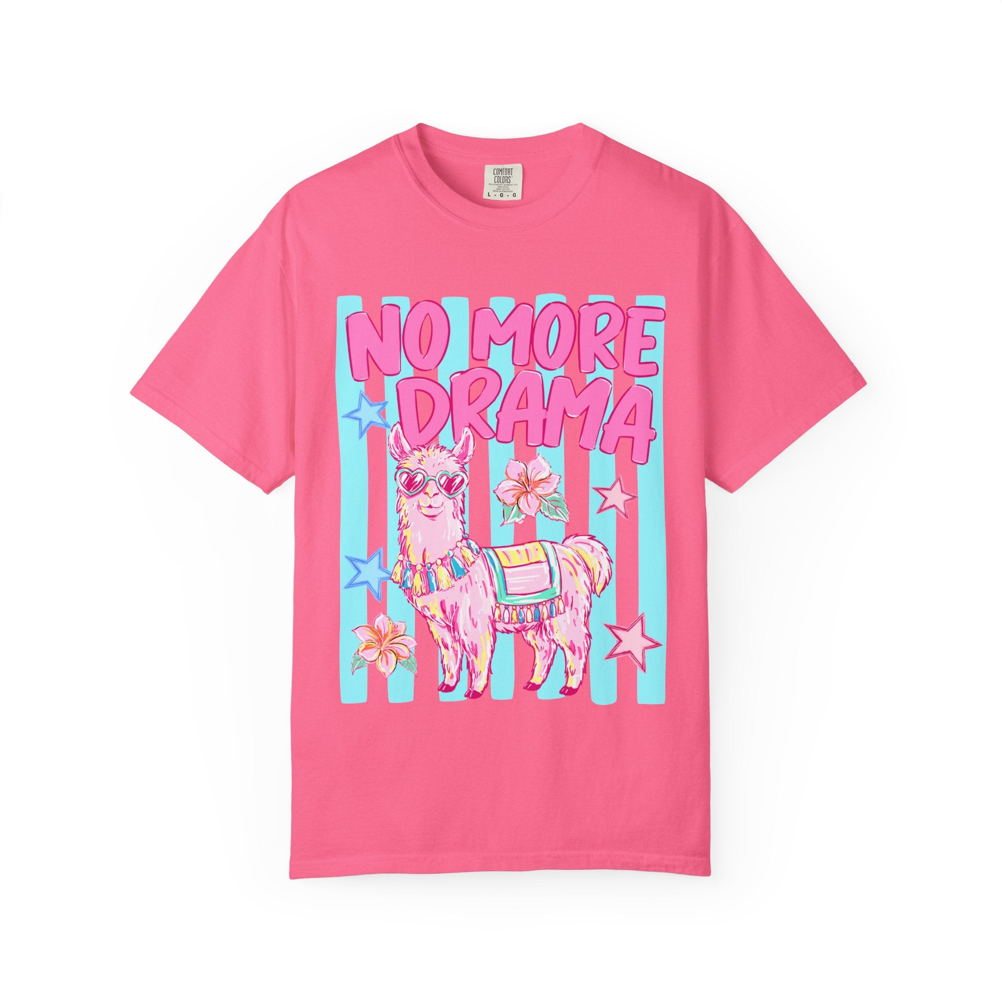 No More Drama Llama T-Shirt — Cute Pastel Graphic Tee
