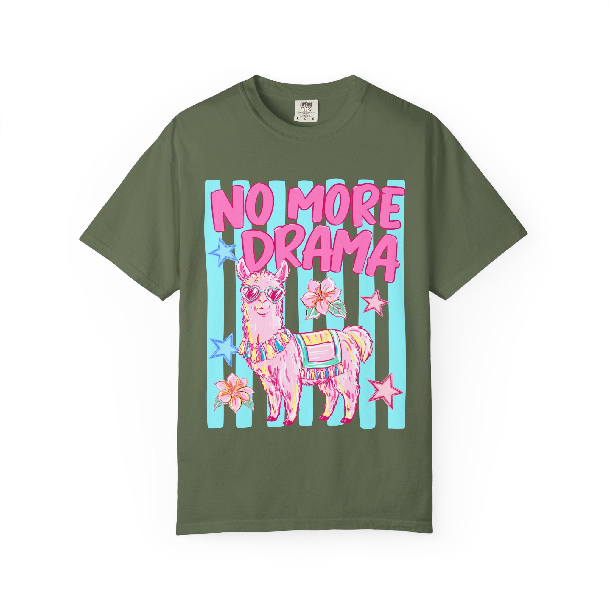 No More Drama Llama T-Shirt — Cute Pastel Graphic Tee