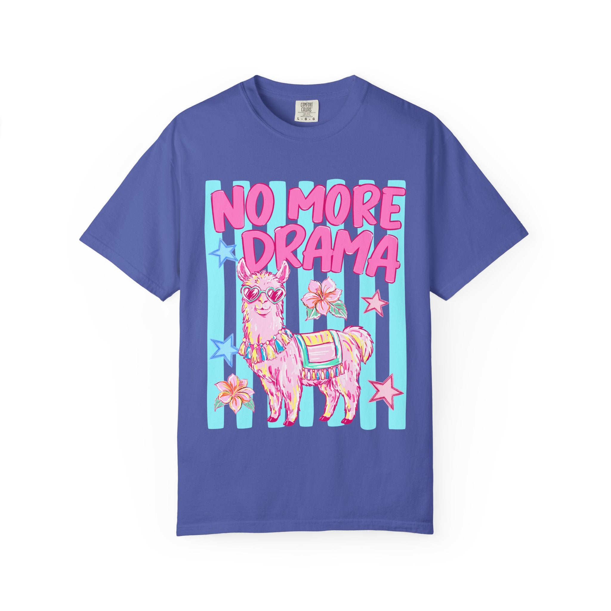 No More Drama Llama T-Shirt — Cute Pastel Graphic Tee