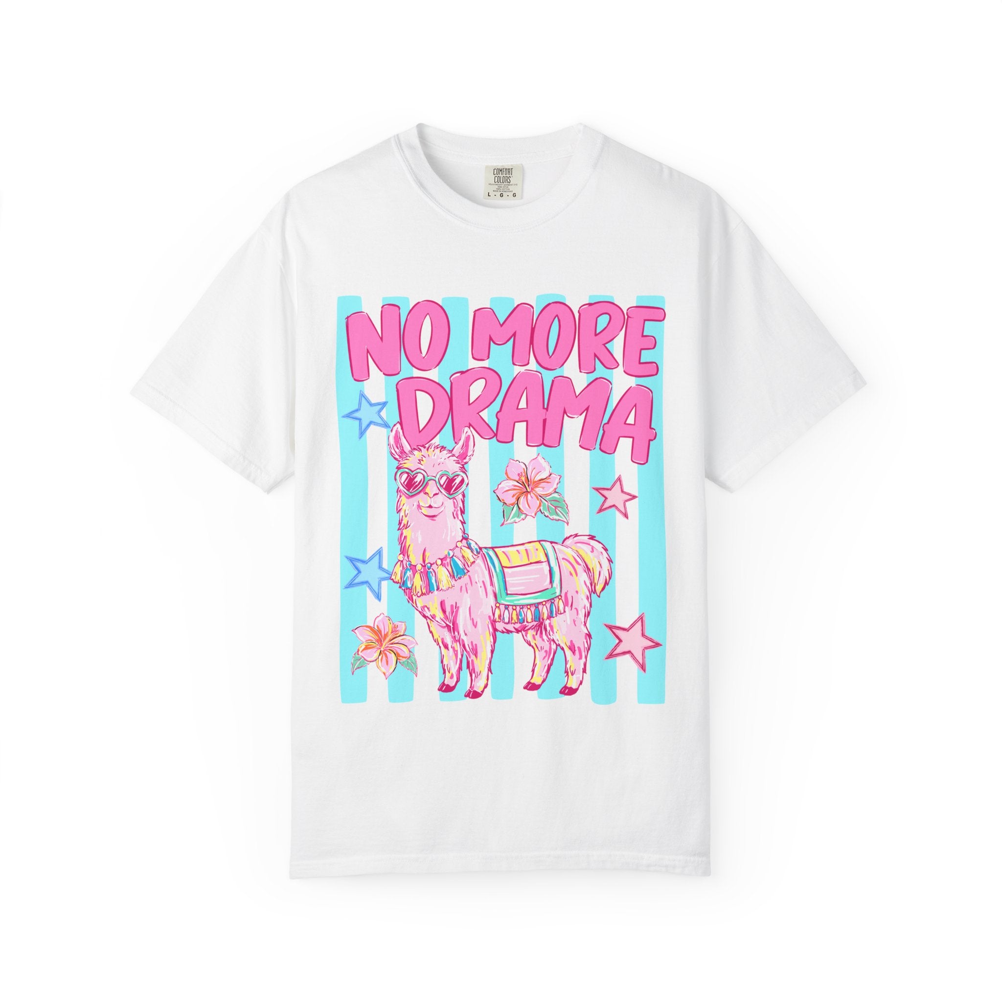 No More Drama Llama T-Shirt — Cute Pastel Graphic Tee