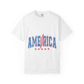 America Lightning Bolt T-Shirt — Patriotic Stars & Stripes Graphic