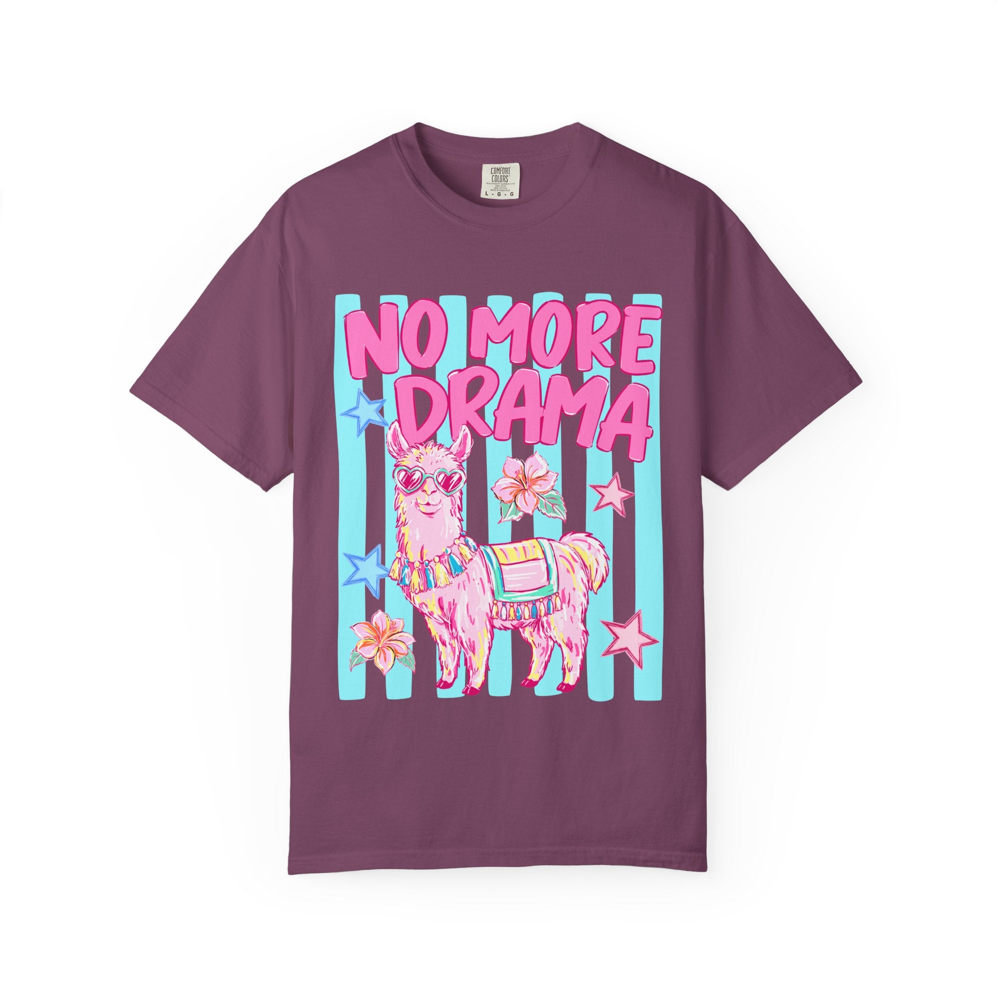 No More Drama Llama T-Shirt — Cute Pastel Graphic Tee