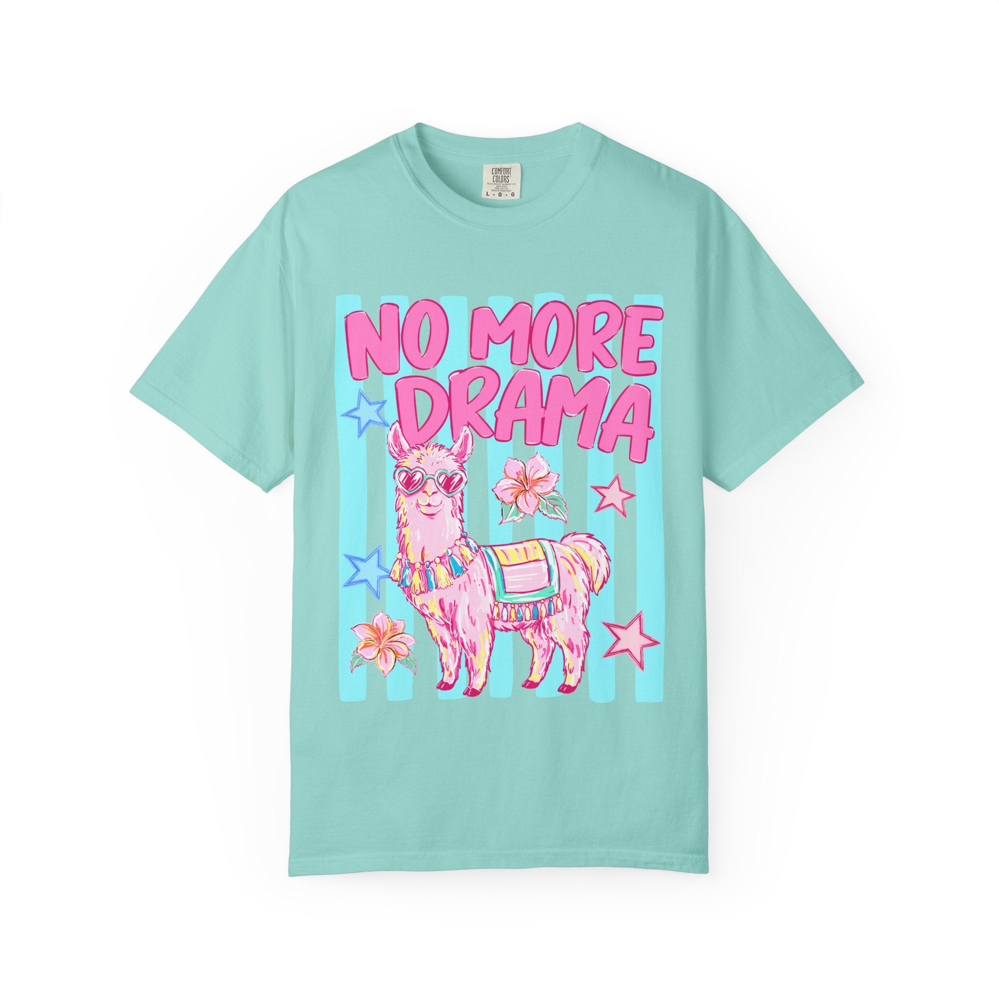 No More Drama Llama T-Shirt — Cute Pastel Graphic Tee