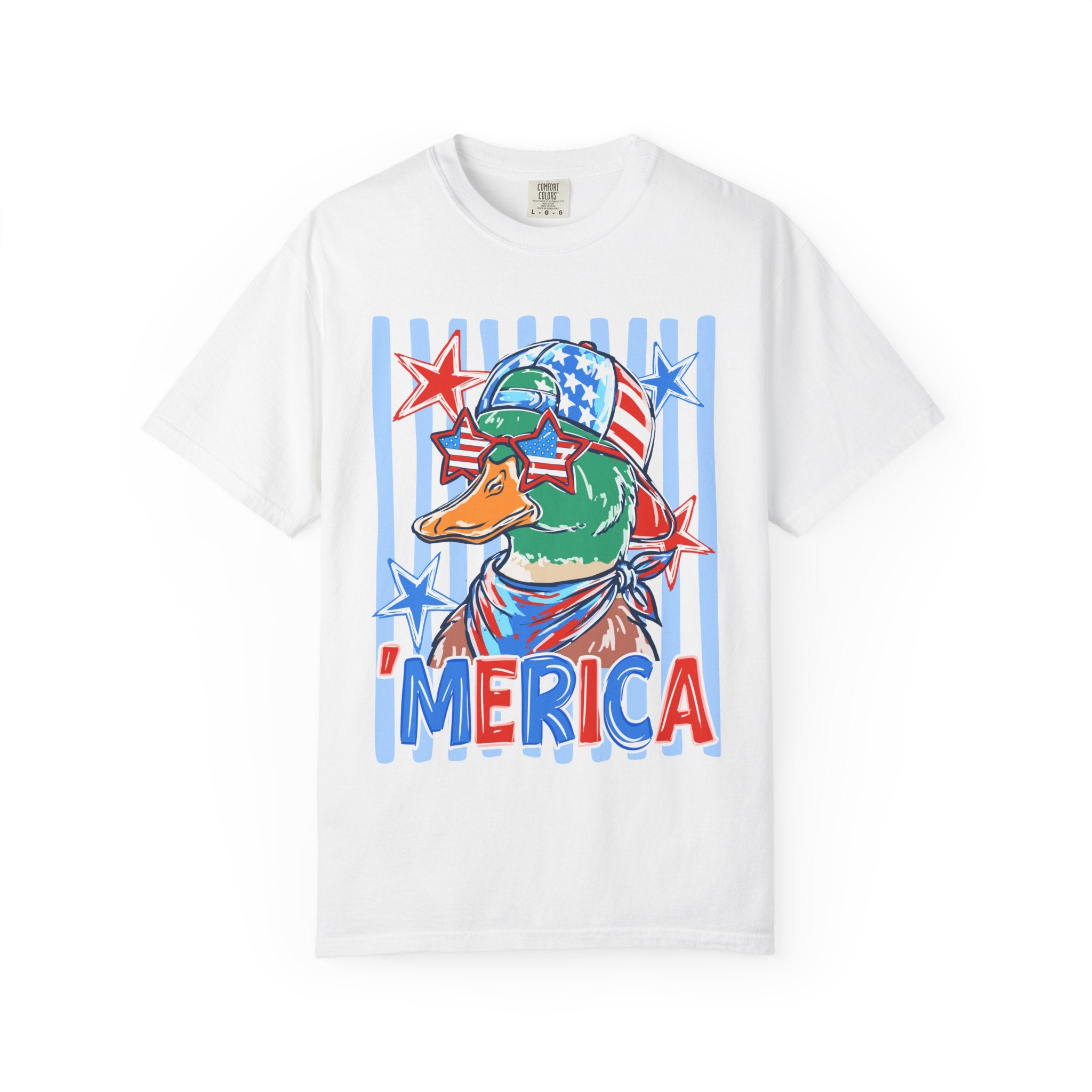 'Merica Duck Graphic T-Shirt — Patriotic American Mallard Tee