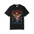 Howdy America Patriotic Cow Tee