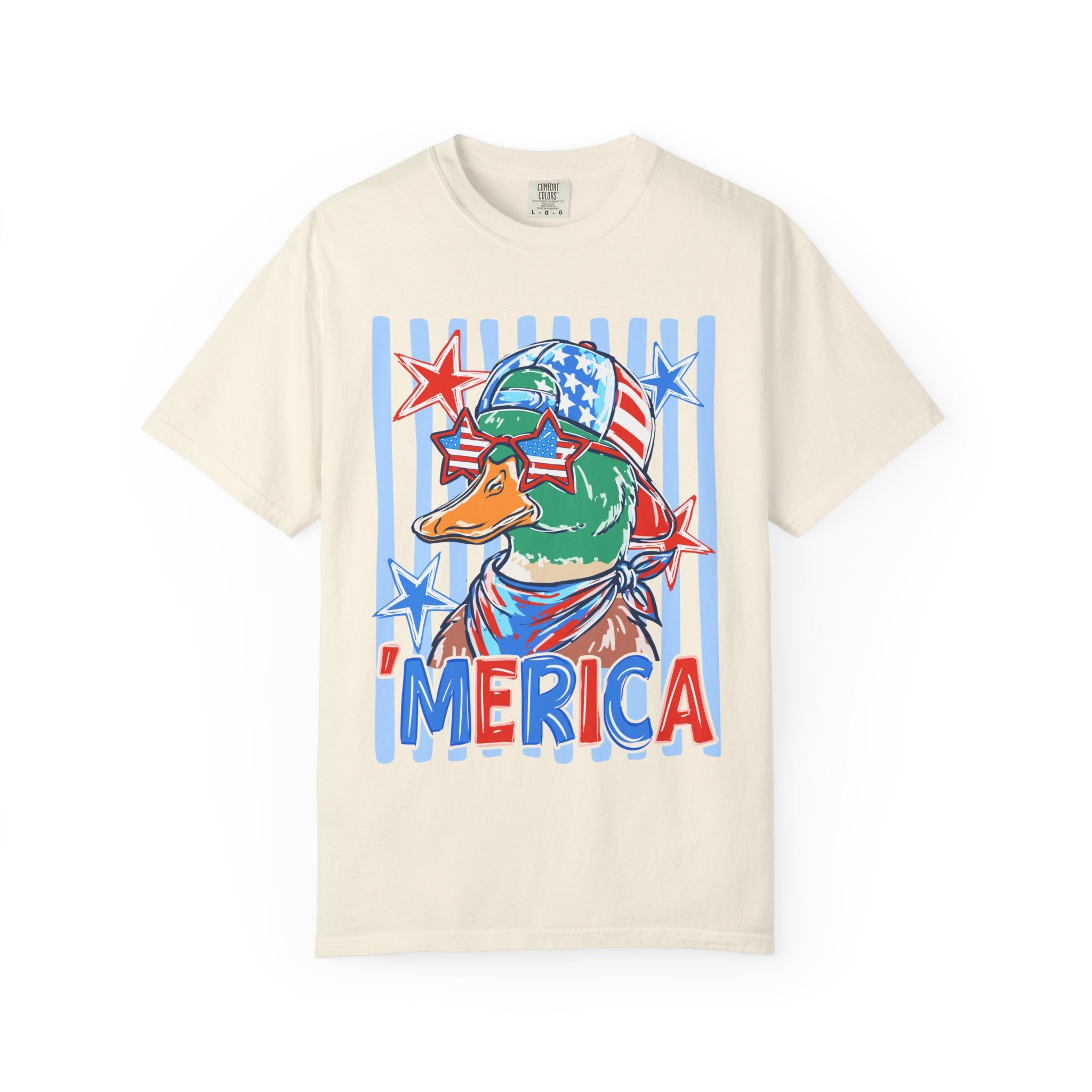 'Merica Duck Graphic T-Shirt — Patriotic American Mallard Tee