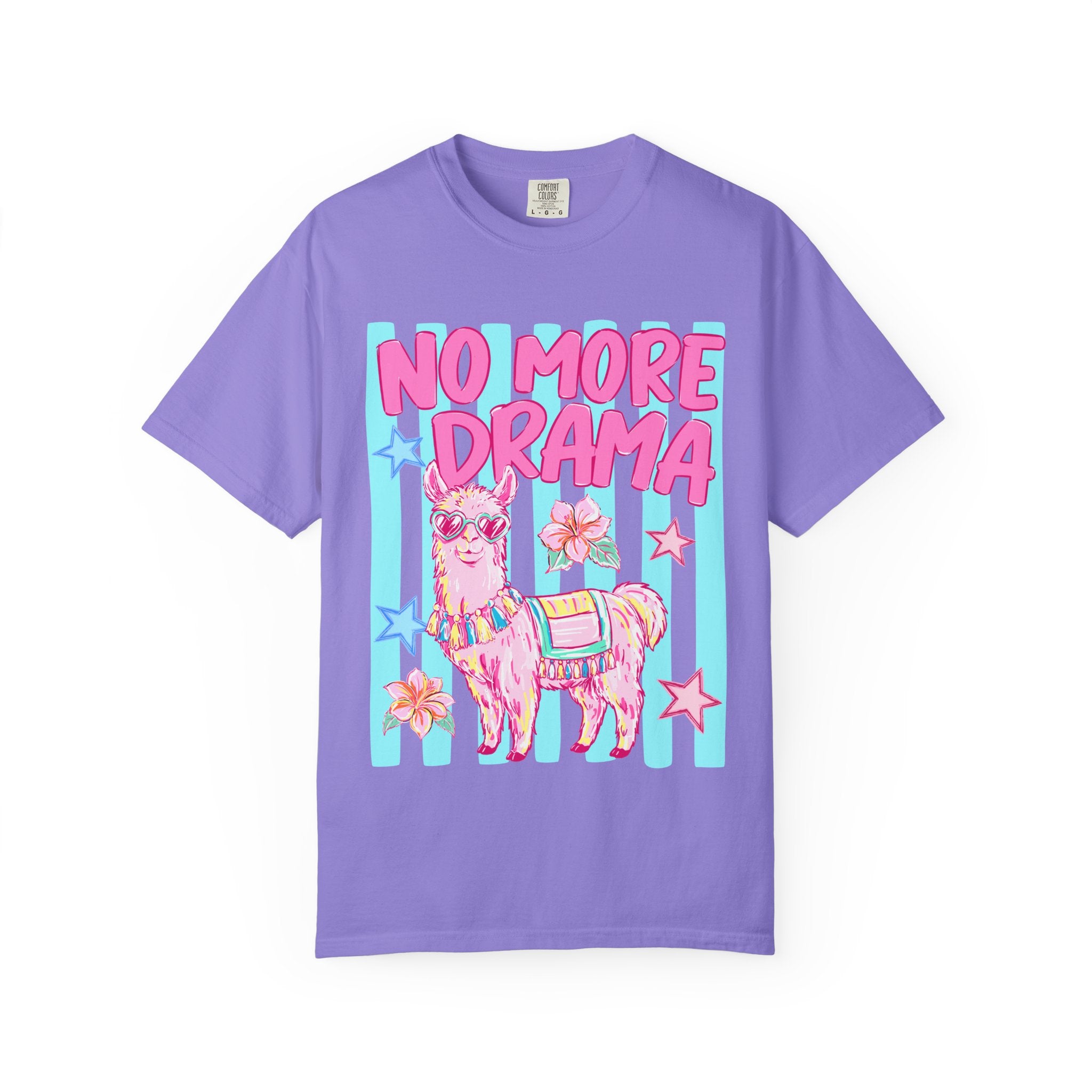 No More Drama Llama T-Shirt — Cute Pastel Graphic Tee