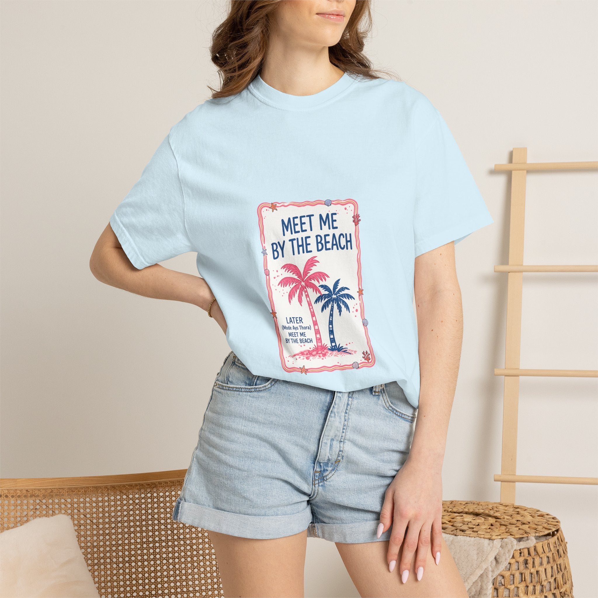 Meet Me By The Beach T-Shirt — Vintage Palm Beach Tee