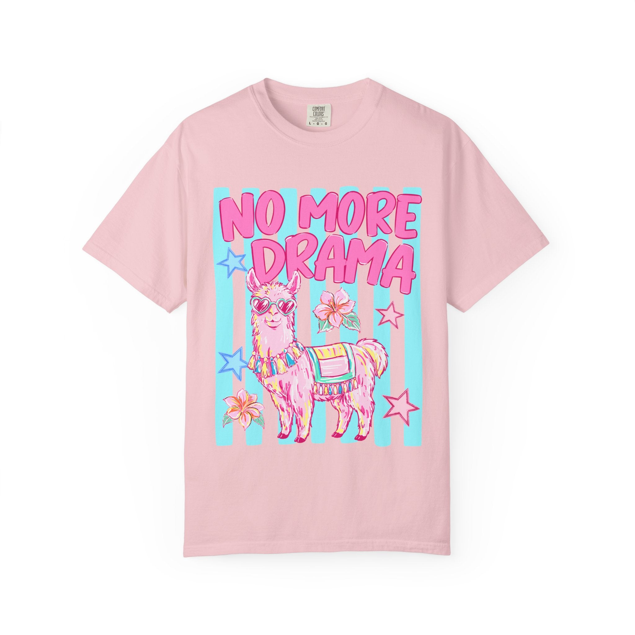 No More Drama Llama T-Shirt — Cute Pastel Graphic Tee