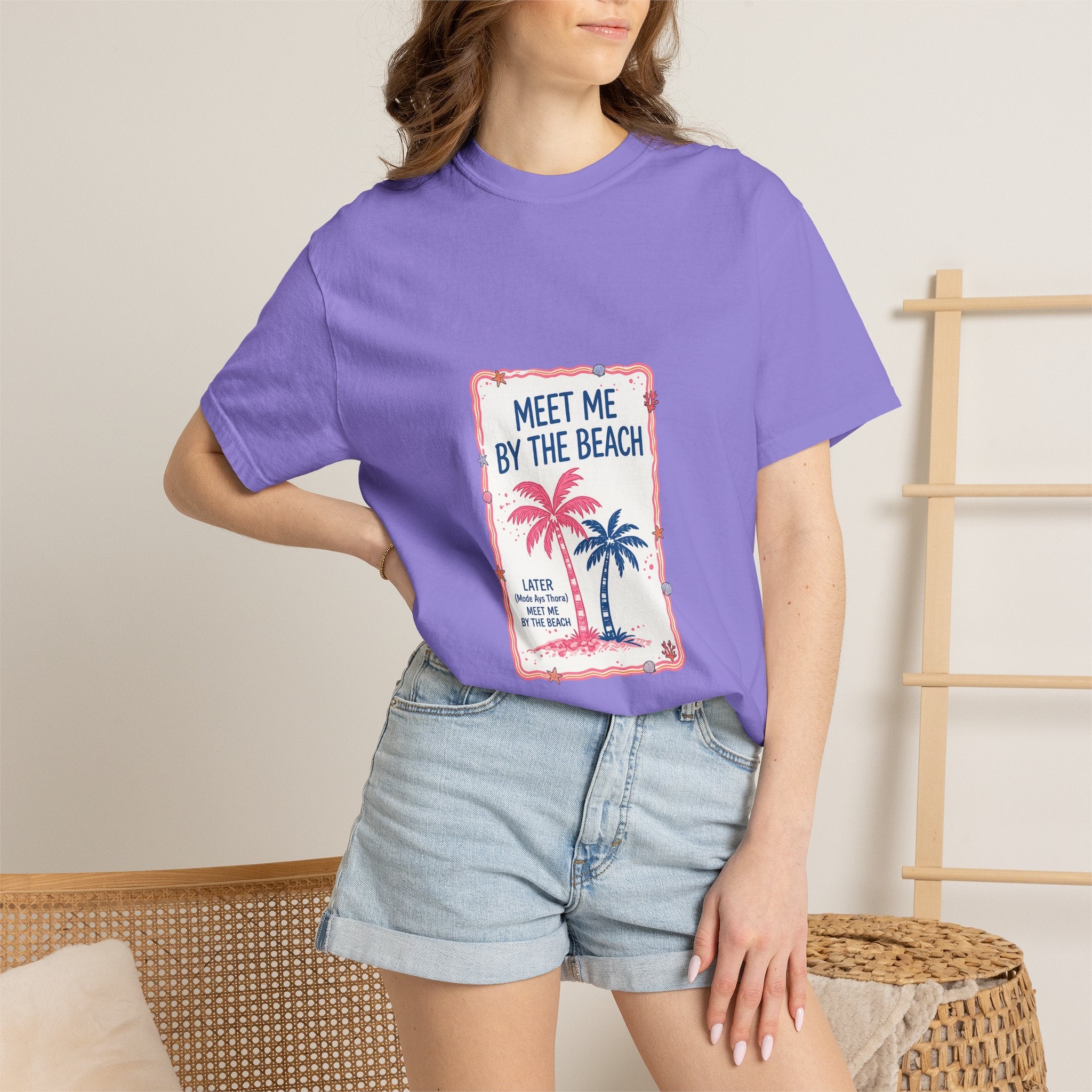 Meet Me By The Beach T-Shirt — Vintage Palm Beach Tee