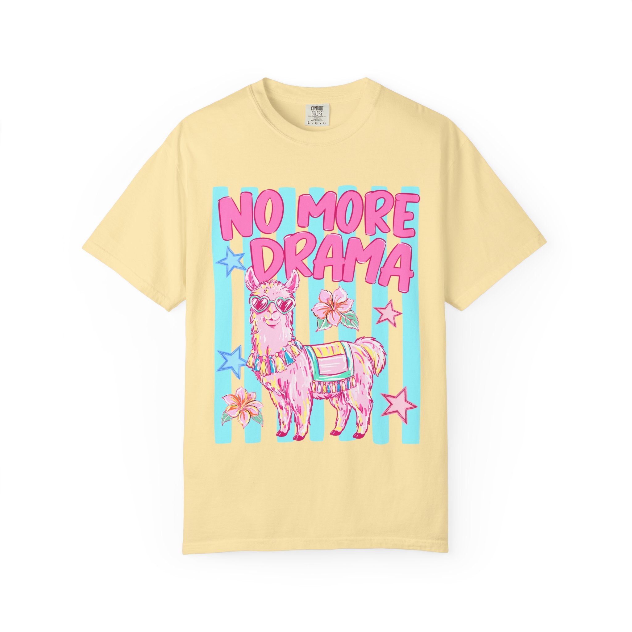 No More Drama Llama T-Shirt — Cute Pastel Graphic Tee