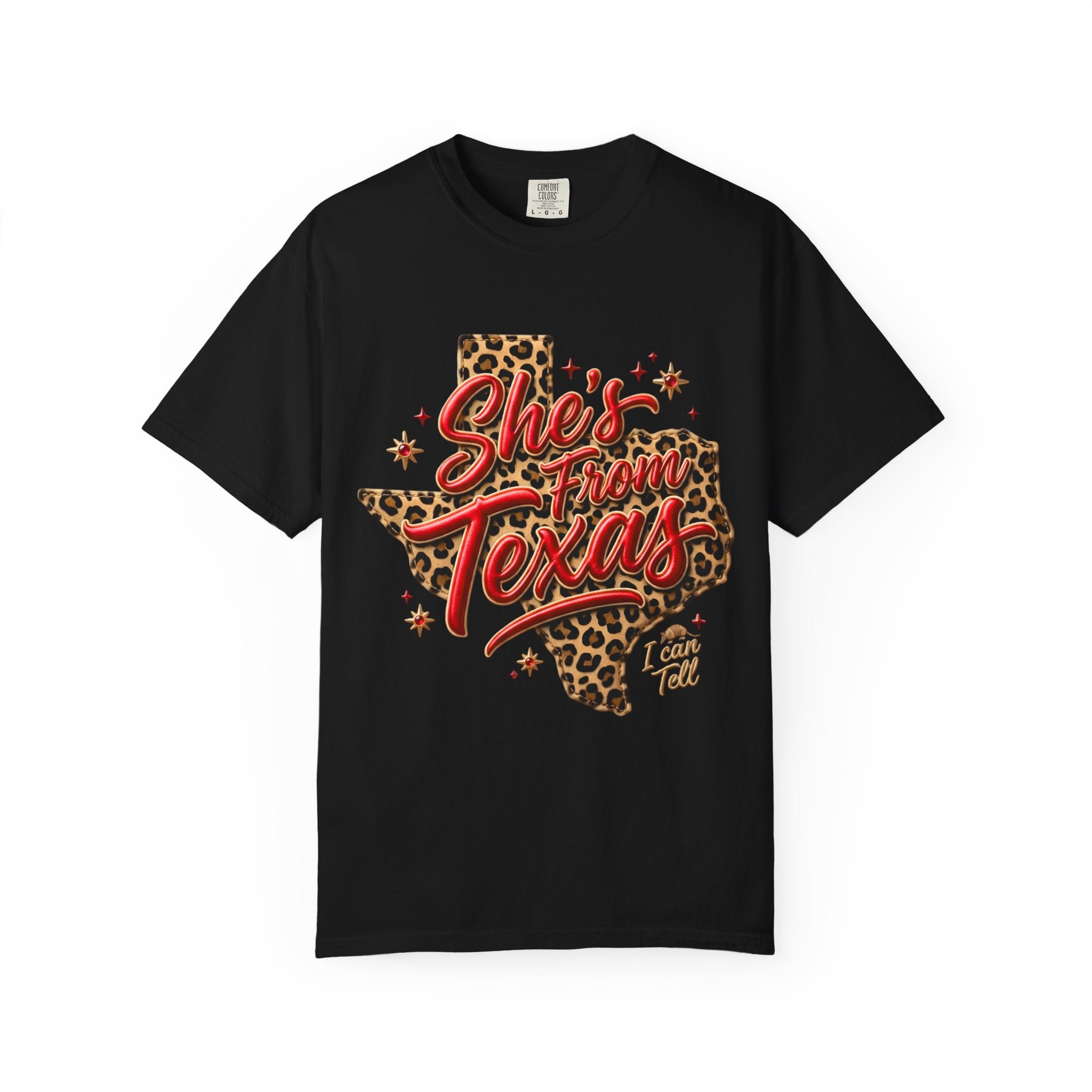 She's From Texas Leopard State T-Shirt