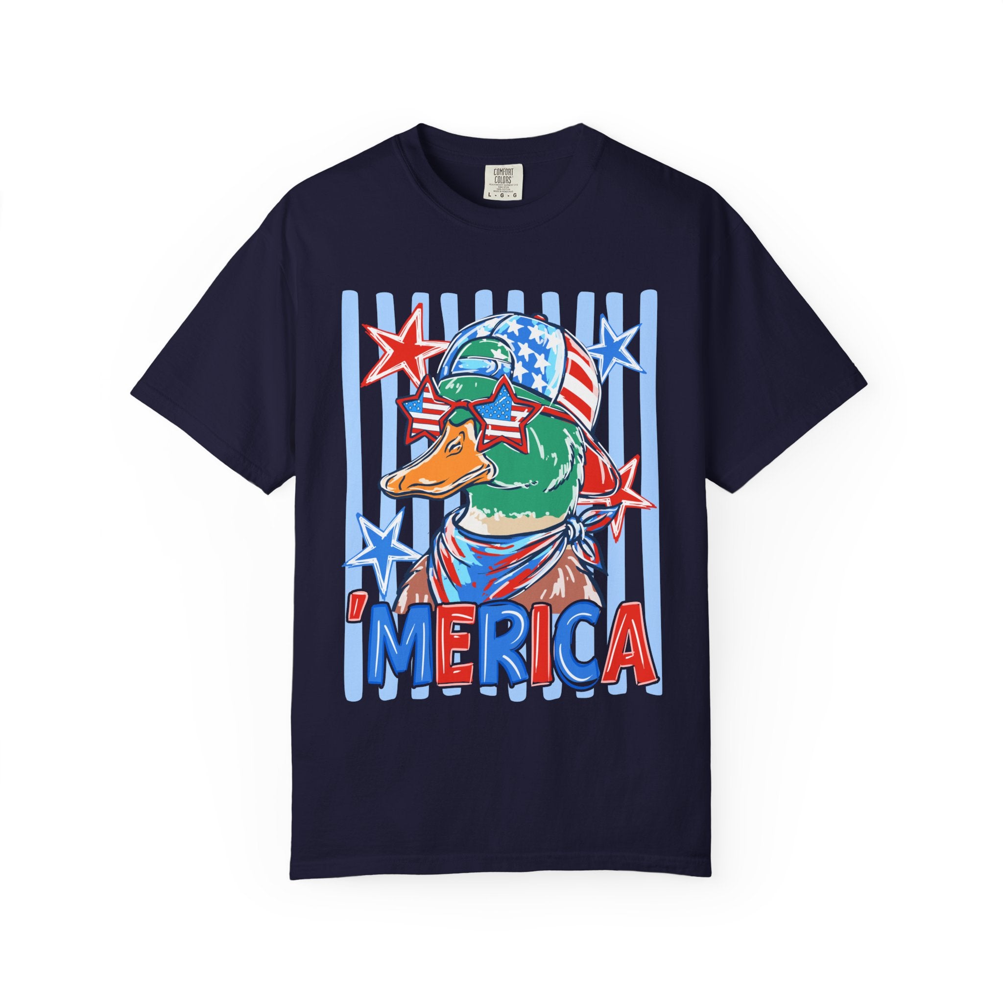 'Merica Duck Graphic T-Shirt — Patriotic American Mallard Tee
