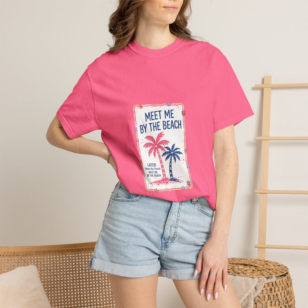 Meet Me By The Beach T-Shirt — Vintage Palm Beach Tee