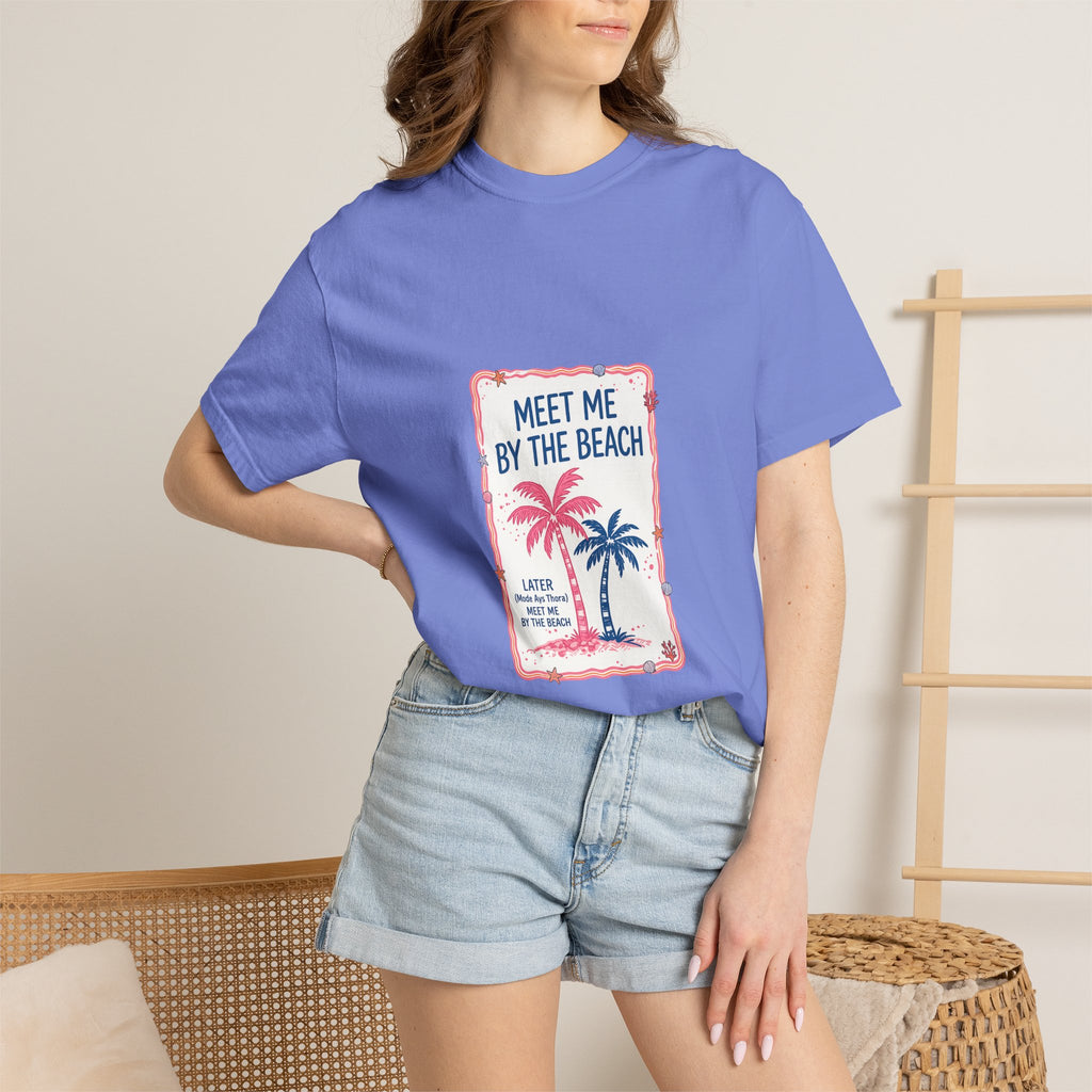 Meet Me By The Beach T-Shirt — Vintage Palm Beach Tee