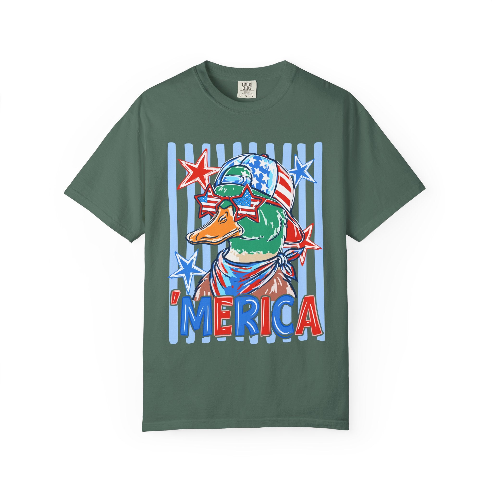 'Merica Duck Graphic T-Shirt — Patriotic American Mallard Tee
