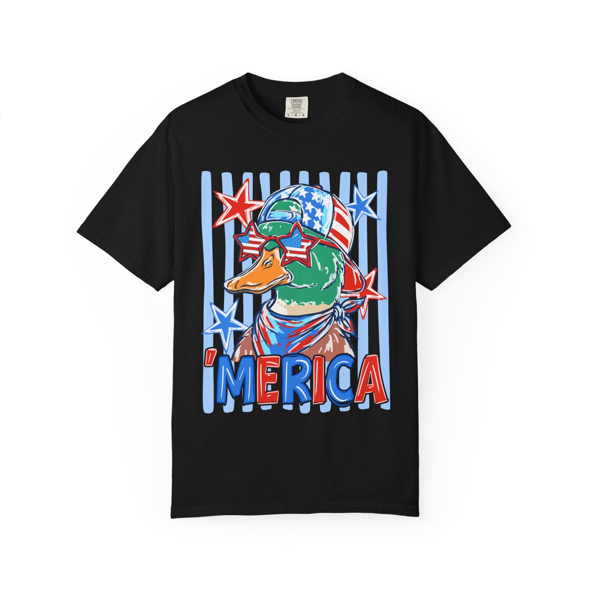 'Merica Duck Graphic T-Shirt — Patriotic American Mallard Tee