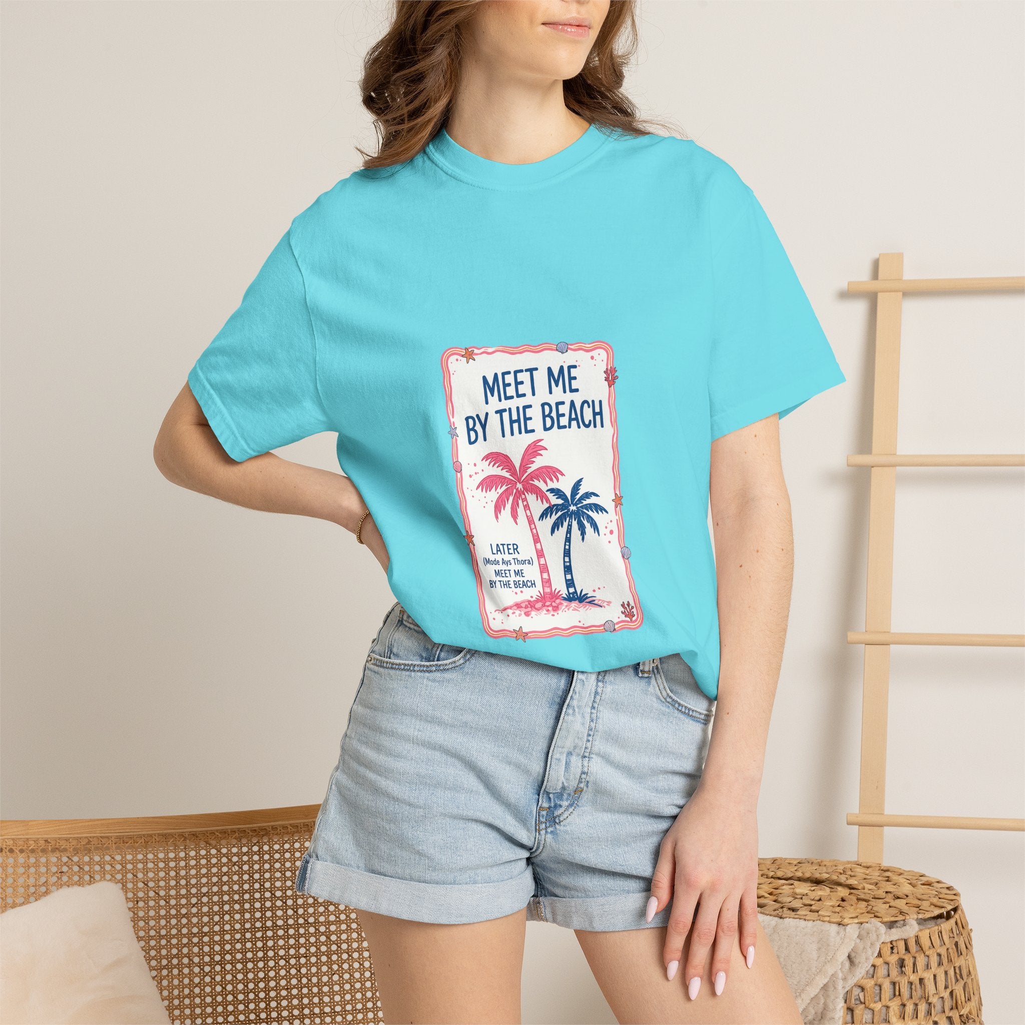 Meet Me By The Beach T-Shirt — Vintage Palm Beach Tee